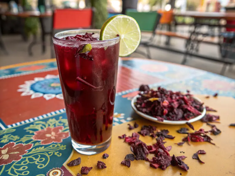 Agua de Jamaica from Mexico