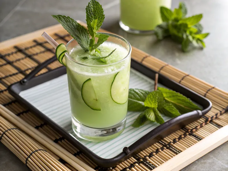 Korean Cucumber Mint Refresher