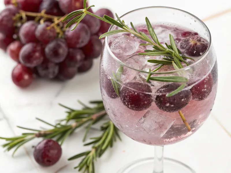 Grape and Rosemary Spritzer