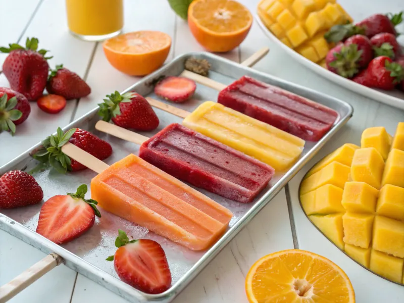 Create Fresh Juice Popsicles