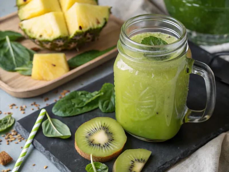 Kiwi Spinach Green Smoothie