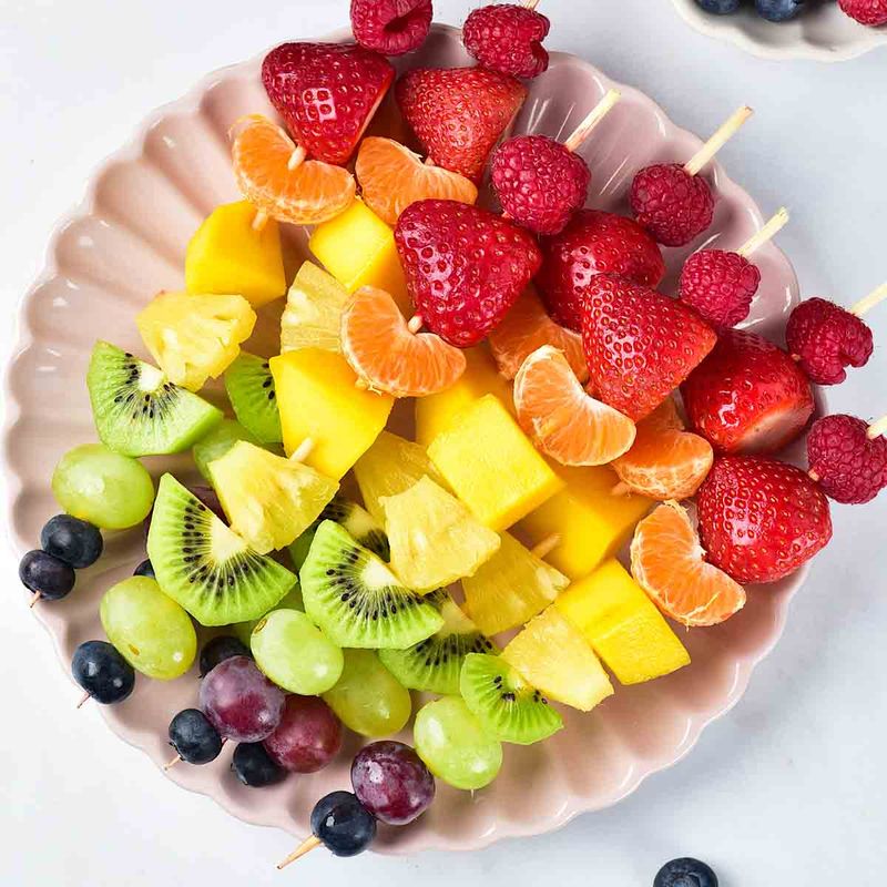 Rainbow Fruit Skewers