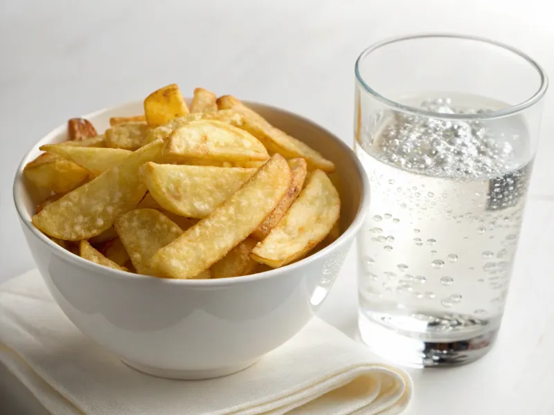 Kettle Cooked Chips with Sparkling Water