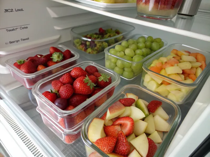 Keep Pre-Washed Fruit in Clear Containers