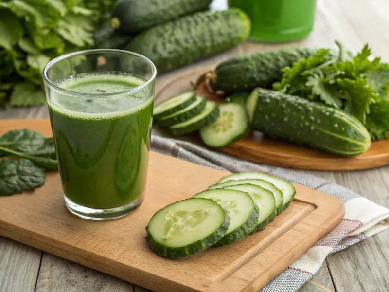 Mix Cucumber Juice with Other Ingredients