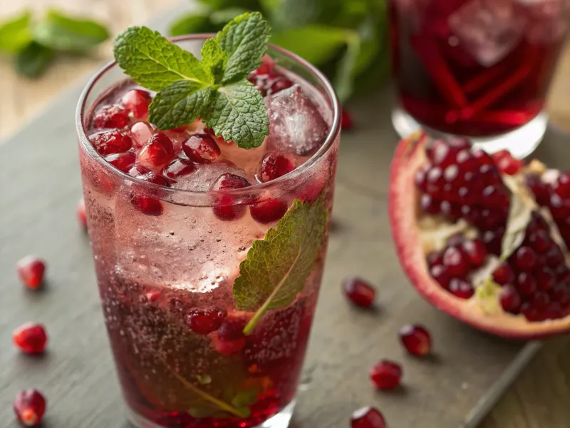 Pomegranate Mint Sparkler