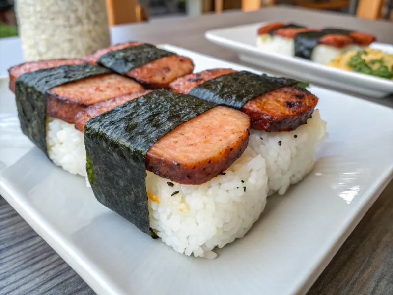 Spam Musubi (Hawaiian Grilled Meat Rice)
