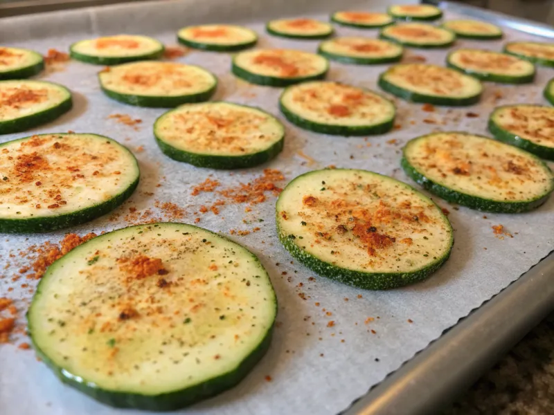 Zucchini Chips with Paprika Seasoning