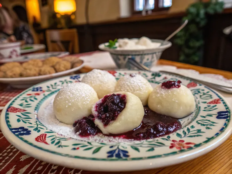 Elderberry Dumplings in Czech Republic