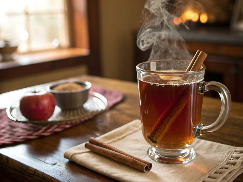 Hot Spiced Apple Cider for Mountain Winters