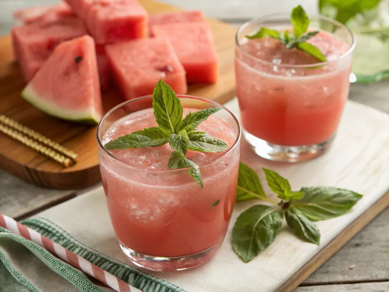 Watermelon Basil Agua Fresca