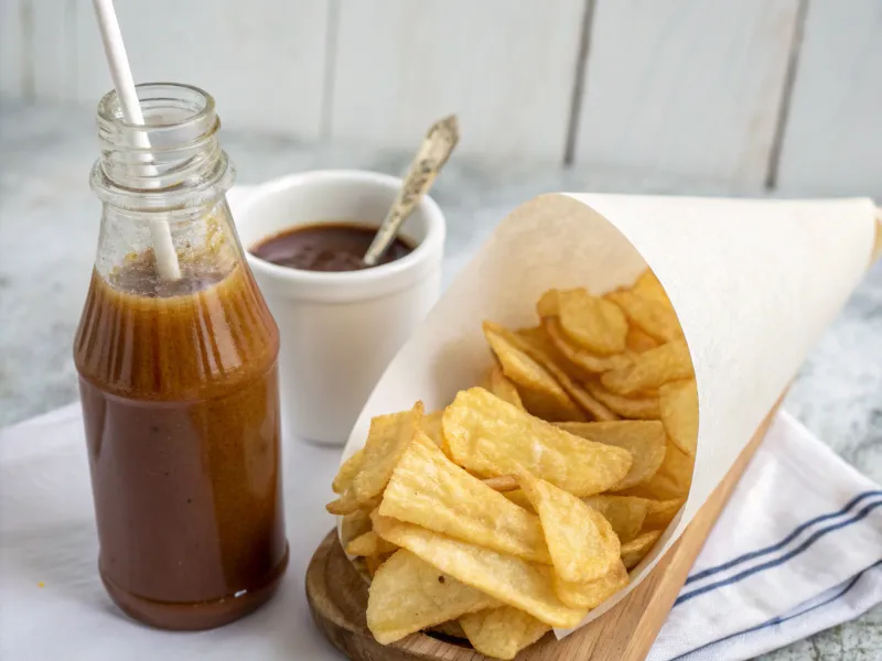 Cassava Chips and Tamarind Juice from Nigeria