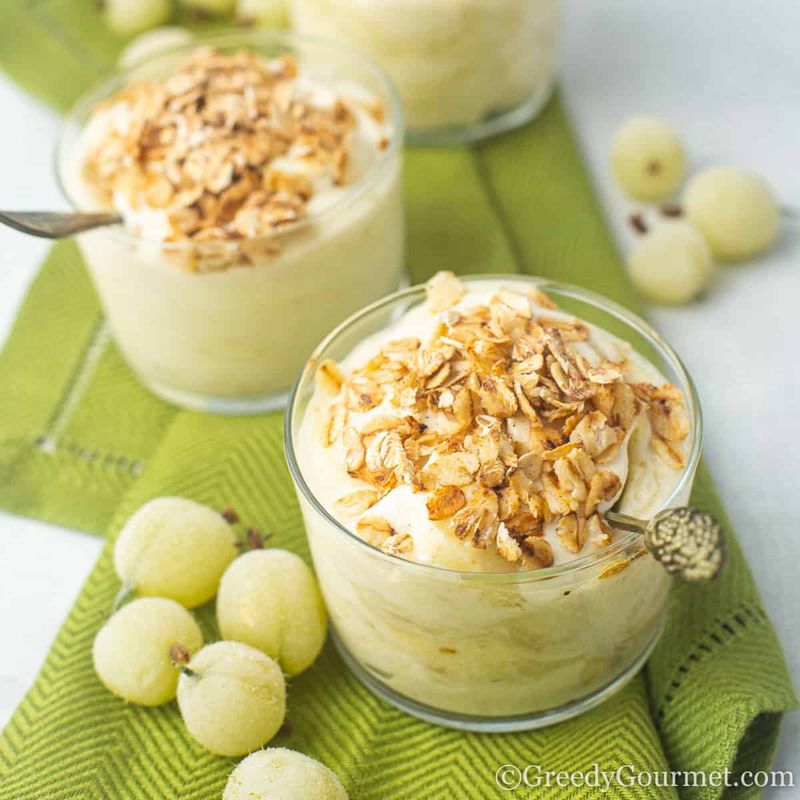 Gooseberries Folded into Tangy Potato Salad