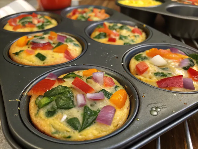 Baked Egg Muffins with Vegetables
