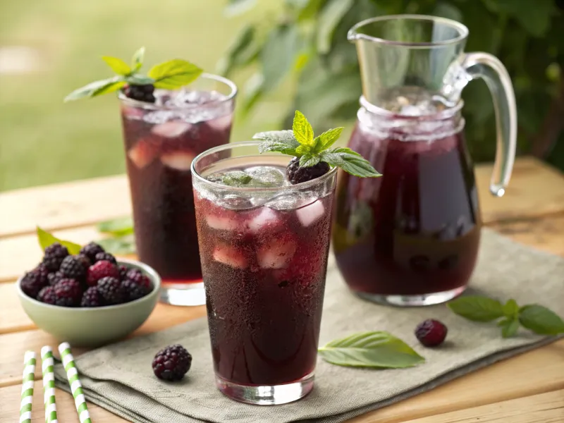 Blackberry Basil Lemonade
