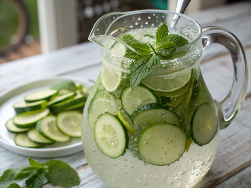 Cucumber Lime Mint Water
