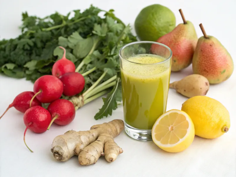 Radish Pear Spicy Detox Cleanser