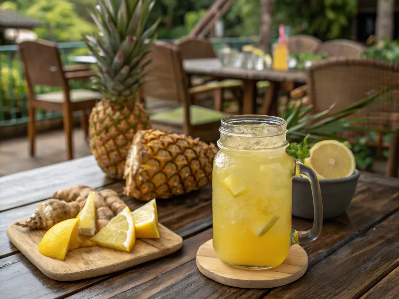 Pineapple Ginger Lemonade