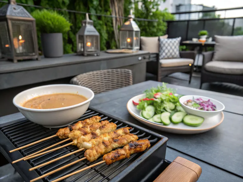 Chicken Satay Skewers for Outdoor Entertaining
