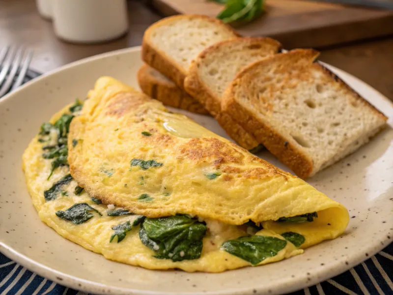 Spinach and Cheese Omelet