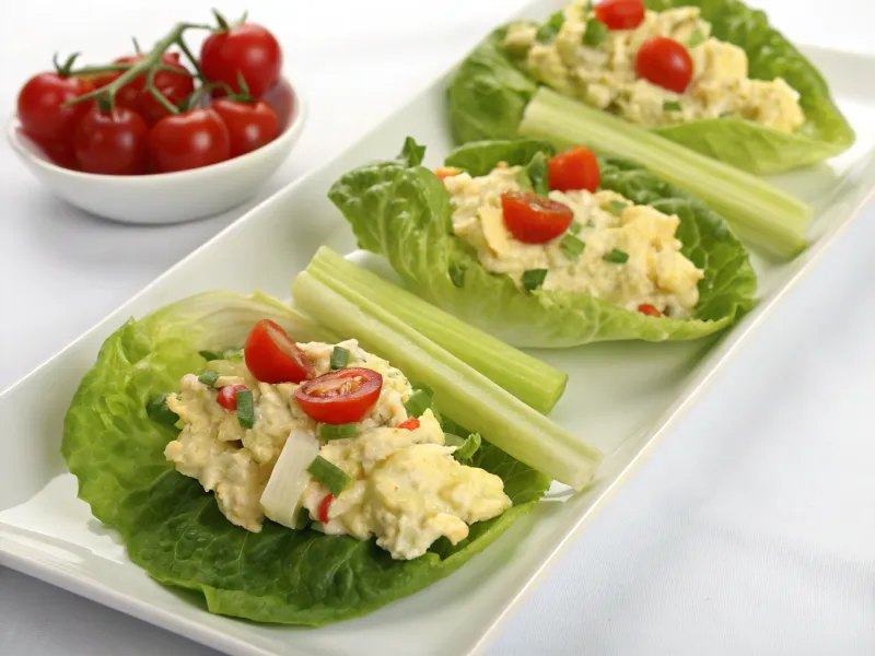 Egg Salad Lettuce Wraps