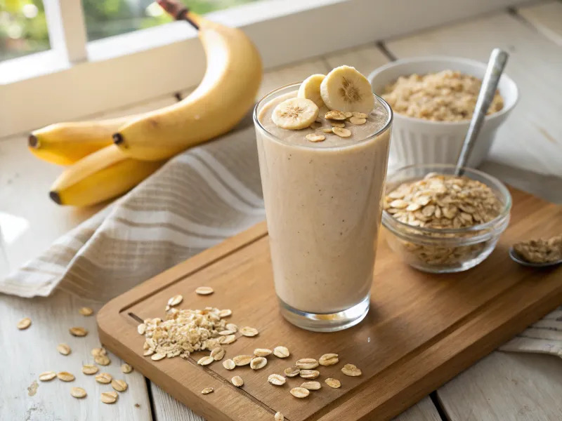 Banana Oat Breakfast Smoothie