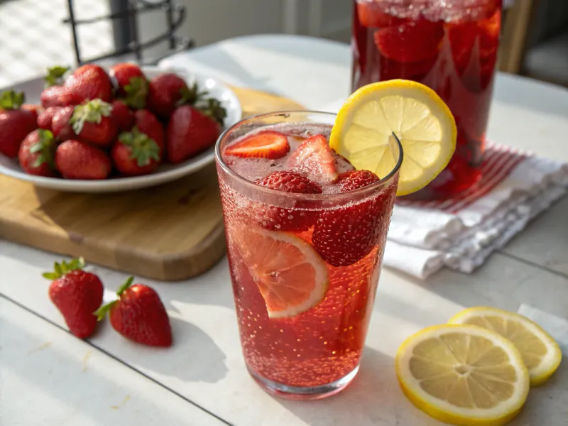 Strawberry Lemon Sparkler