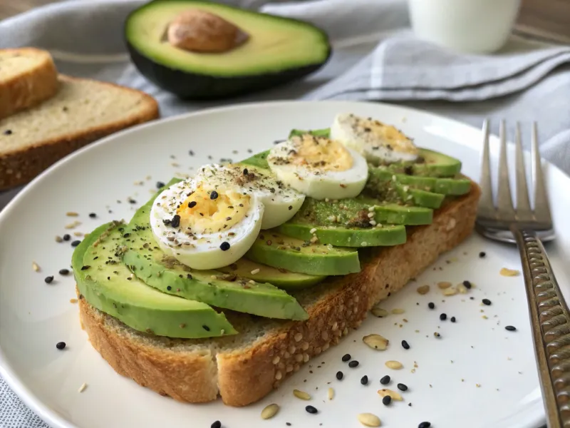 Avocado Toast with Grated Egg