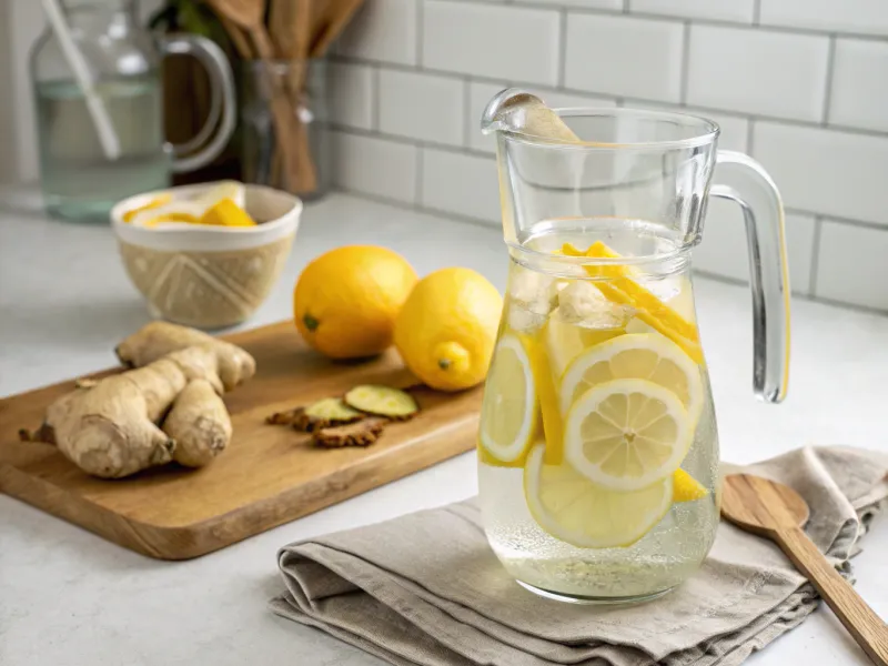 Lemon Ginger Infused Water