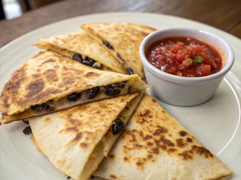 Quick Black Bean Quesadillas