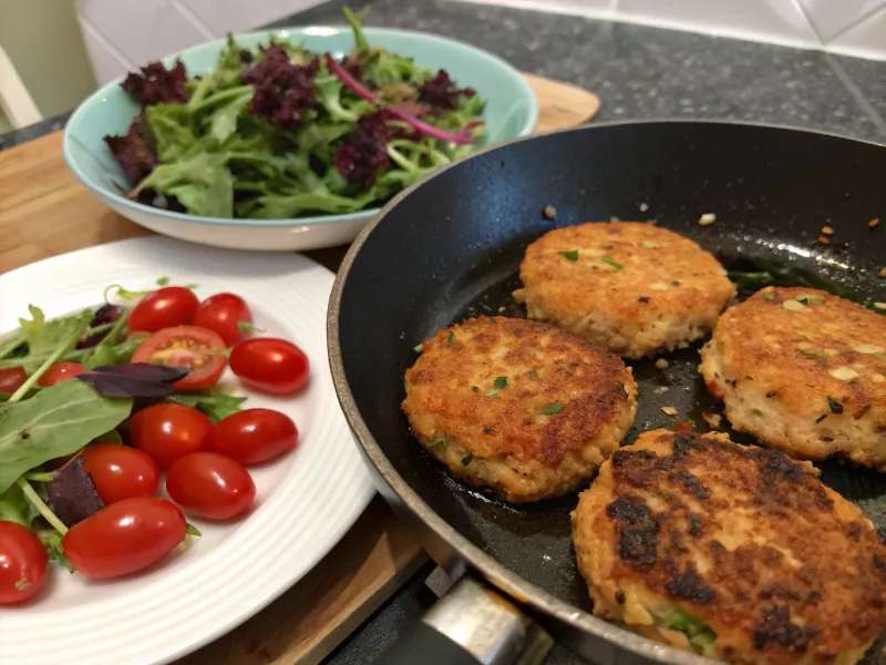 Salmon and Lentil Patties