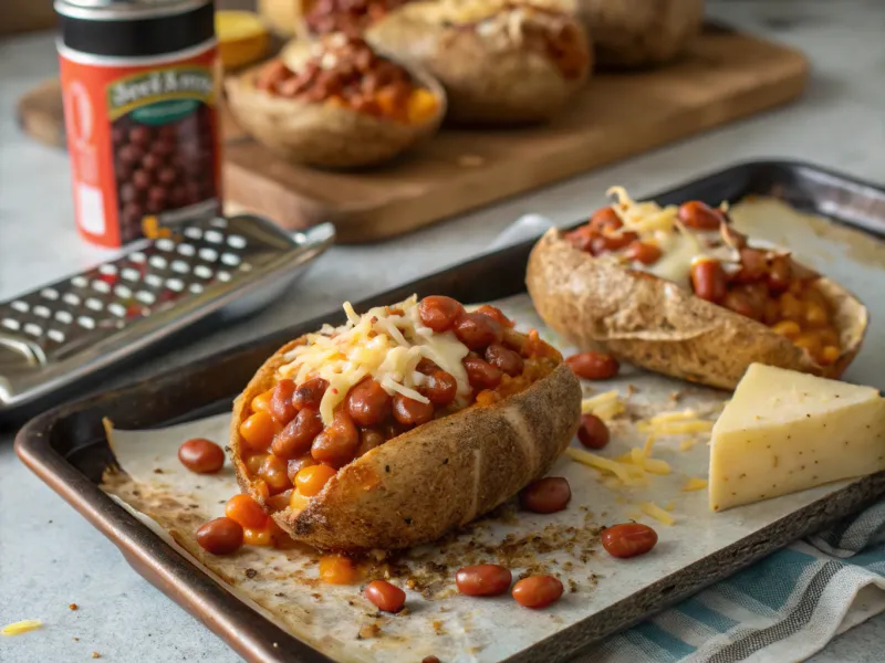 Baked Bean Stuffed Potatoes