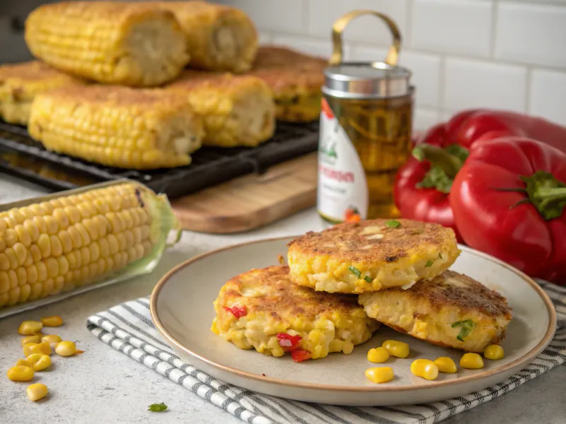 Corn and Pepper Fritters