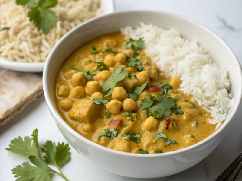 Spicy Chickpea and Coconut Curry